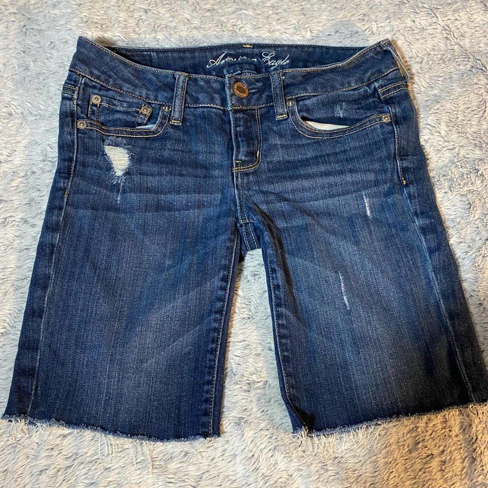 American Eagle Jean Shorts Blue